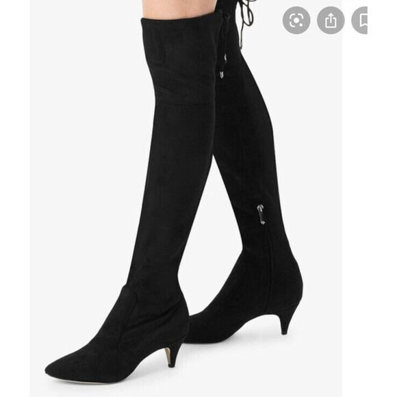 Sam Edelman Shoes - Sam Edelman Kristie Over the Knee Boot black suade